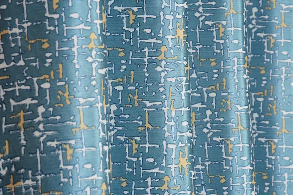 Texture_Print_Pack_of_2_Blue_Room_Darkening_Long_Door_Curtains