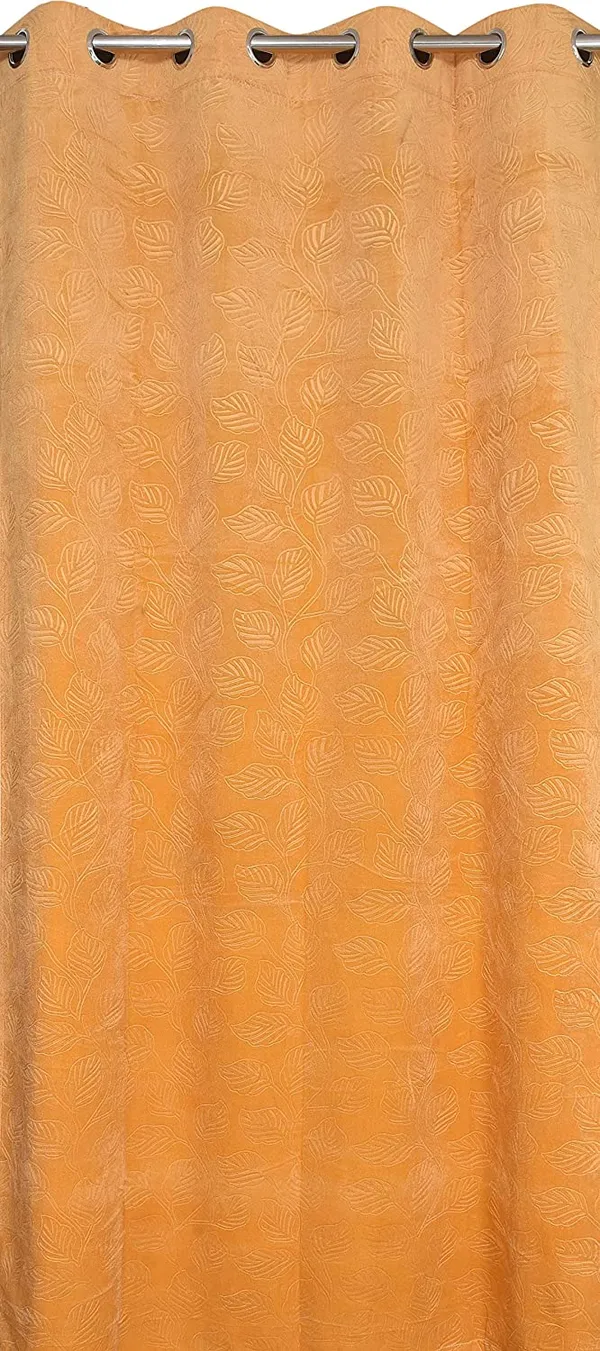 Velvet_Floral_Emboss_Pack_of_2_Beige_Blackout_Long_Door_Curtains