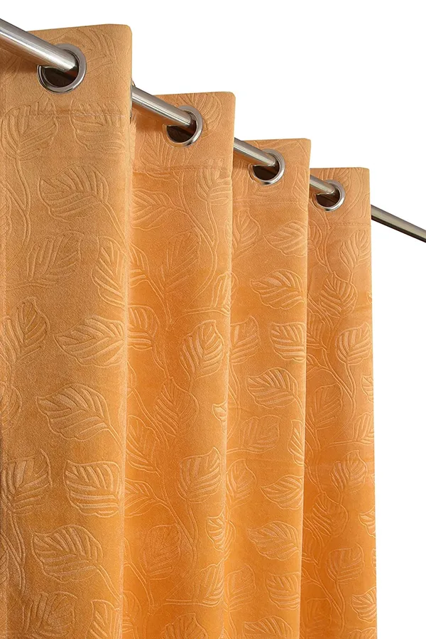 Velvet_Floral_Emboss_Pack_of_2_Beige_Blackout_Long_Door_Curtains