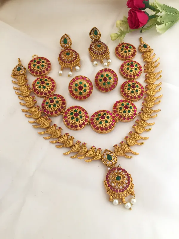 Temple_Model_and_Kerala_Model_Matte_finish_Necklace_Set