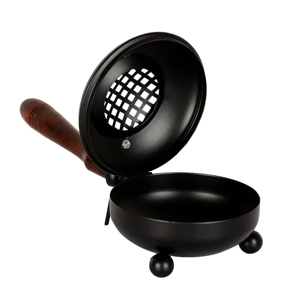 DreamKraft_Black_Loban_Dhoop_Dani_with_Handle_and_Hinged_Lid