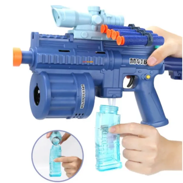 3_Times_The_Fun:_Gel_Blaster,_Soft_Bullet_Gun,_and_Bubble_Machine_with_Light_&_Music_8_Foam_Darts_M416_Bubble_Machine_Gun_Toy_with_2_Bottle_Solutions_