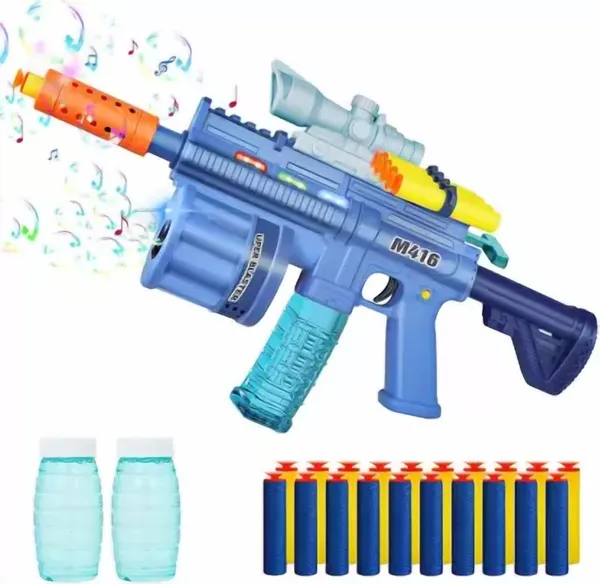 3_Times_The_Fun:_Gel_Blaster,_Soft_Bullet_Gun,_and_Bubble_Machine_with_Light_&_Music_8_Foam_Darts_M416_Bubble_Machine_Gun_Toy_with_2_Bottle_Solutions_