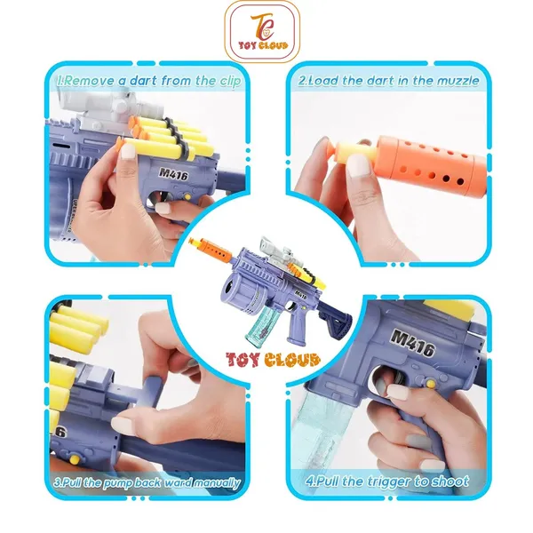 3_Times_The_Fun:_Gel_Blaster,_Soft_Bullet_Gun,_and_Bubble_Machine_with_Light_&_Music_8_Foam_Darts_M416_Bubble_Machine_Gun_Toy_with_2_Bottle_Solutions_