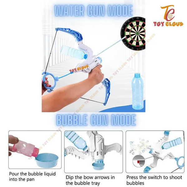 2_in_1_Automatic_Bow_&_Arrow_Bubble_Blaster_Gun_Machine,_Bubble_Blower_Shooting_&_Water_Gun_Splashing_Bubble_Toys_for_Kids_-_Blue
