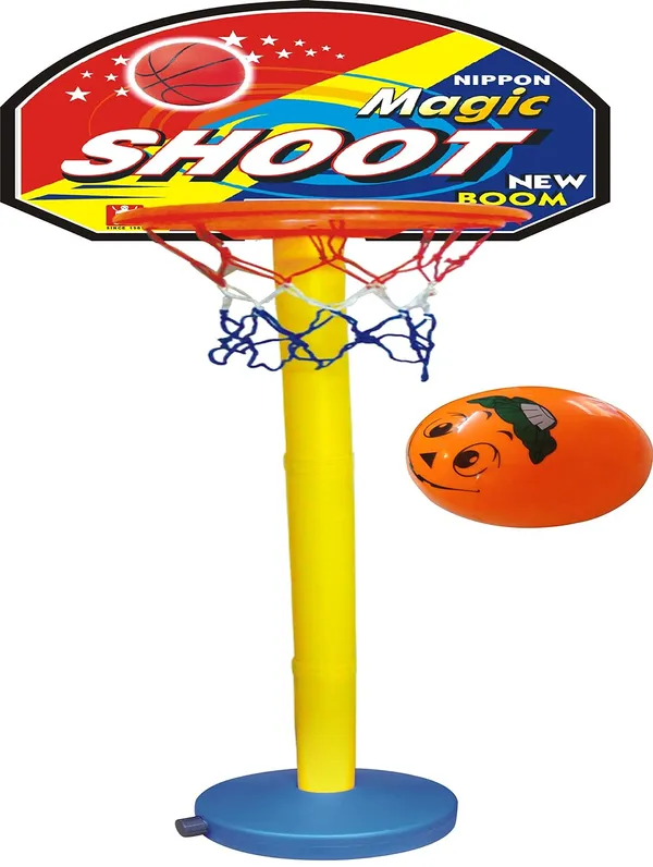 NIPPON_Kid's_Plastic_Basket_Ball_Kit_with_5_Level_Adjustable_Stand_for_2-6_Years_(LW-NT019_OG,_Multicolour)