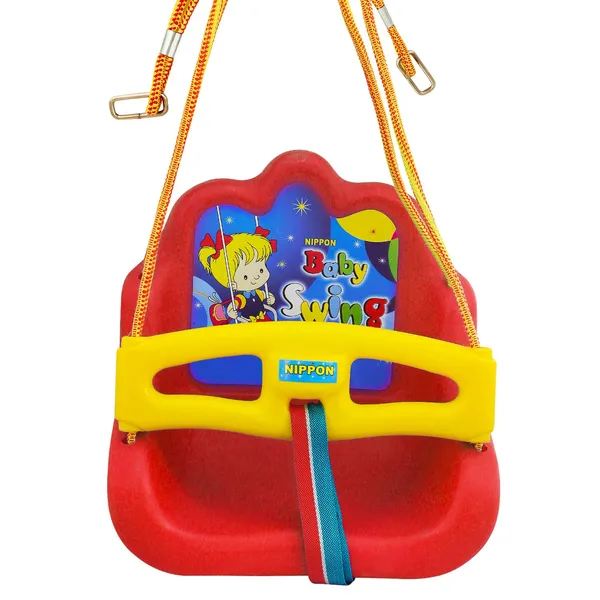 Deal_Bindaas_Nippon_Baby_Swing_for_Kids_|_Home_|_Balcony_|_with_Hook_|_1-3_Years_|_Jhula_|_String_and_Hook_Included_|_Rope_of_4_Feets_or_50_Inches_-_Red