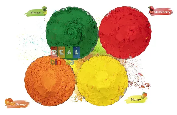 Deal_Bindaas_Corn_Starch_FDA_Approved_Dyes_Holi_Herbal_Fruit_Gulal/_Holi_Colour_Powder_Combo_(200gm,_4pcs_X_50gm)