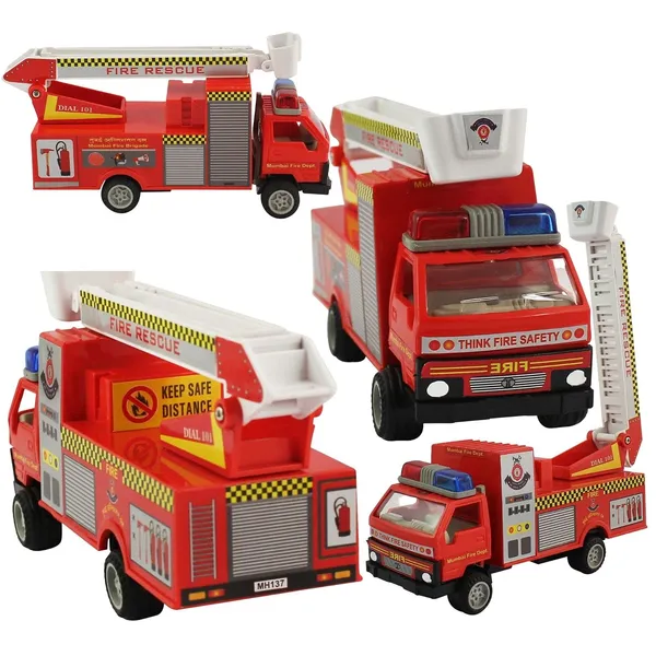Shinsei_Toys_Fire_Brigade_in_Pull_Back_Action_with_Rotating&Extendable_Ladder,Red,_1_Piece,_Kid