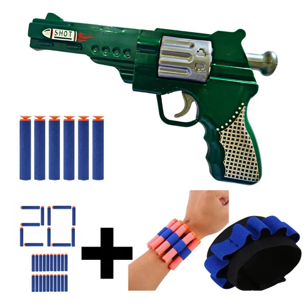 Pistol_Soft_Blaster_Manual_Soft_Bullet_Dart_Shooting_Toy_&_6_Safe_Foam_Bullets_with_1_Hand_Strap_for_Darts_&_20_Pcs_Extra_Dart_Bullets,_Safe_and_Long_Range_Shooting_Gun