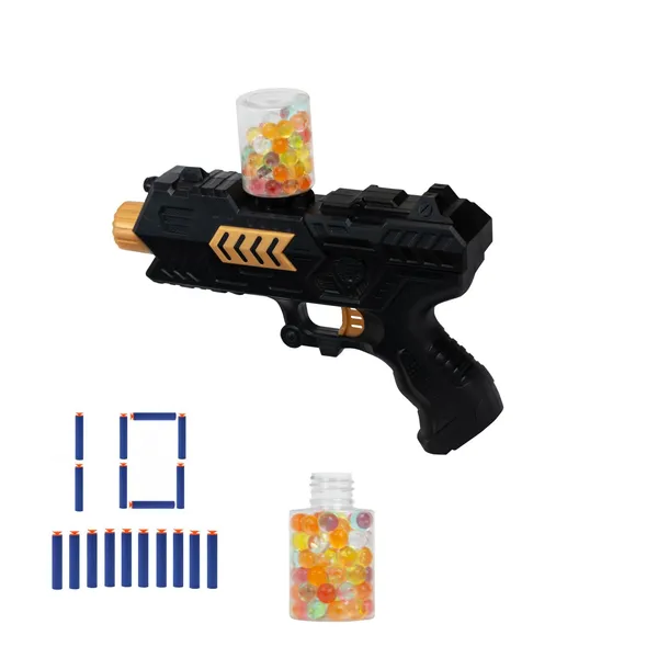 2_in_1_Force_Blaster_Toy_Gun_with_Jelly_Shots_with_10_Soft_Foam_Dart_Bullets,_Safe_and_Long_Range_Shooting_Gun_-_Multicolour