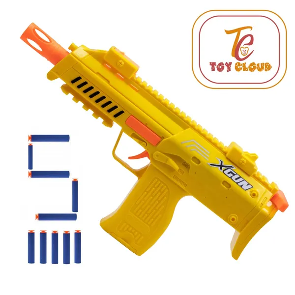 X-Shot_Blaster_Pistol_Toy_Gun_with_5_Soft_Foam_Dart_Bullets_Stcky_Darts_Easy_to_Operate