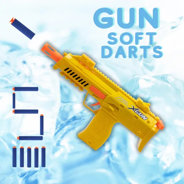 X-Shot_Blaster_Pistol_Toy_Gun_with_5_Soft_Foam_Dart_Bullets_Stcky_Darts_Easy_to_Operate