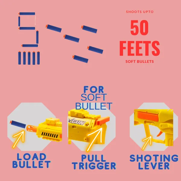 X-Shot_Blaster_Pistol_Toy_Gun_with_5_Soft_Foam_Dart_Bullets_Stcky_Darts_Easy_to_Operate