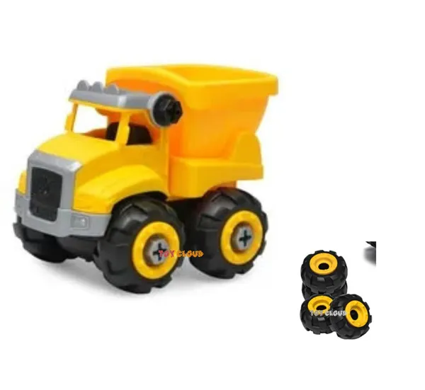 DIY_Do_It_Yourself_Construction_Vehicle_Play_Dumper_Truck_with_Screwdriver,_Unbreakable_Plastic_Assembly_STEM_Learning_Toy