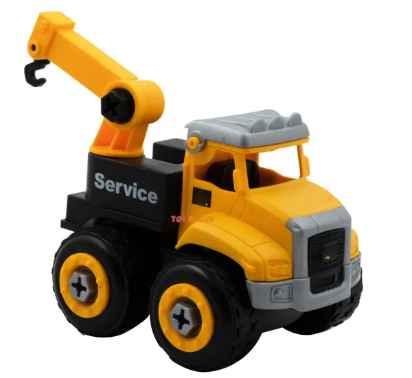 DIY_Do_It_Yourself_Construction_Vehicle_Play_Crane_Service_Truck_with_Screwdriver,_Unbreakable_Plastic_Assembly_STEM_Learning_Toy