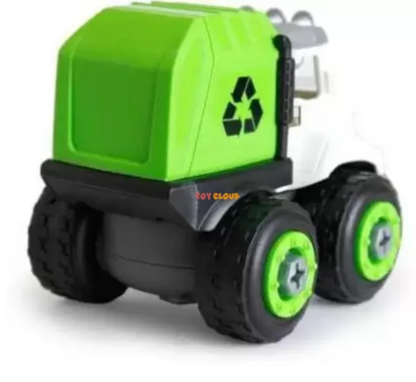 DIY_Do_It_Yourself_City_Service_Vehicle_Play_Garbage_Truck_with_Screwdriver,_Unbreakable_Plastic_Assembly_STEM_Learning_Toy