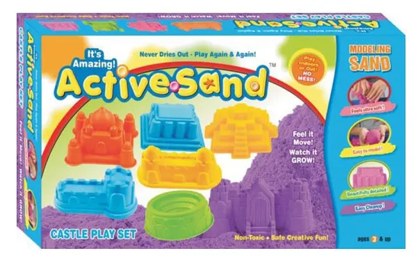 Creative_Active_Sand_Castle_Play_Set,_Non-Toxic_500_GMS_Sand_with_6_pcs_Castle_Molds_for_Kids