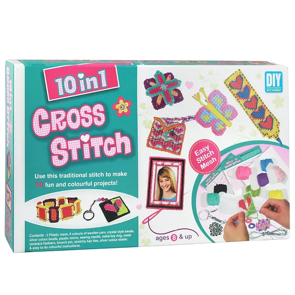 10_in_1_Cross_Stitch_Art_and_Craft_Stitching_Game_to_Make_10_Colourful_Projects_for_Kids