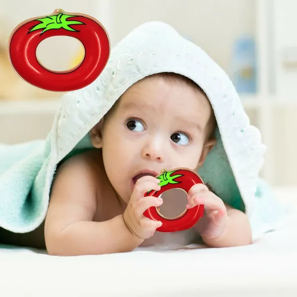 2_Water_Filled_Silicone_Teether_Contains_Distilled_Water_to_Soothe_Teething_Baby_Gums_BPA_Free_Odourless_Easy_to_Grip_for_Babies_Icecream_N_Tomato