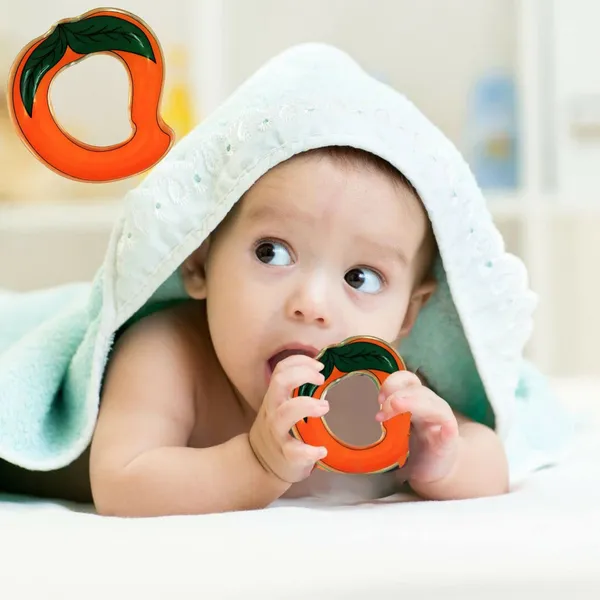 2_Water_Filled_Silicone_Teether_Contains_Distilled_Water_to_Soothe_Teething_Baby_Gums_BPA_Free_Odourless_Easy_to_Grip_for_Babies_Icecream_N_Mango
