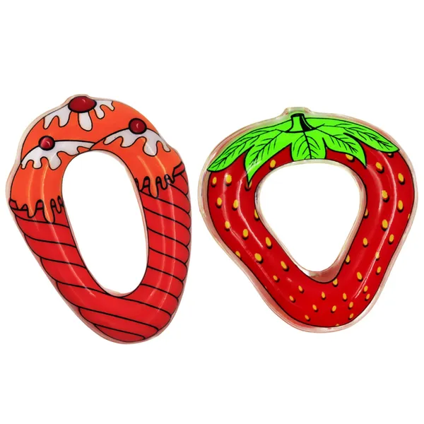 2_Water_Filled_Silicone_Teether_Contains_Distilled_Water_to_Soothe_Teething_Gums_BPA_Free_Odourless_Easy_to_Grip_for_Babies_Icecream_N_Strawberry