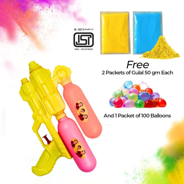 New_Blaster_Shape_Holi_Pichkari_Water_Gun_Easy_to_Hold_in_Small_Kids_Hand_Non_Pressure_Squirt_Pistol_Water_Play_Toy_Pump_-_Multicolor
