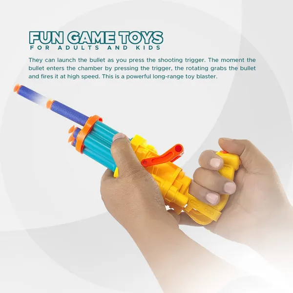 Toy_Cloud_DartX_Storm_Soft_Bullet_Gun_for_Kids_Dart_Blaster_Toy_Gun_with_Safe_Foam_Bullets_Ideal_for_Boys_Ages_8-14_Years_Fire_5_Darts_with_Rotate_The_Barrel_with_5_Soft_Foam_Darts_