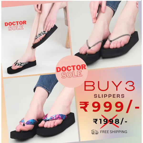 Lovehush Combo of 3 Doctor Ortho Super Soft Slippers For Women Price in India Buy Lovehush Combo of 3 Doctor Ortho Super Soft Slippers For Women online at undefined
