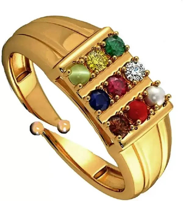 Wisdom Ring | Men's 9 Gemstone Sterling Silver Ring – AlAliGems