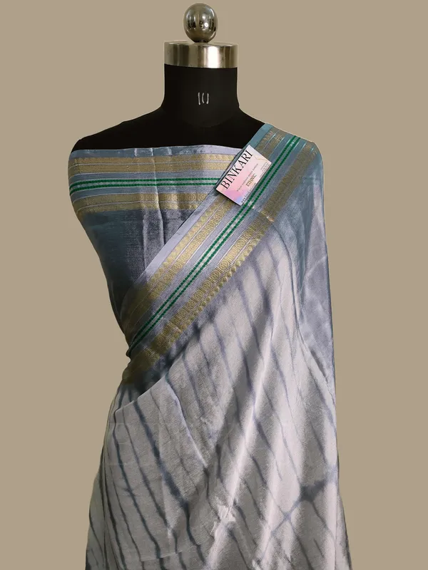 Soft_faux_banarasi_Marble-Dye_saree/_Grey