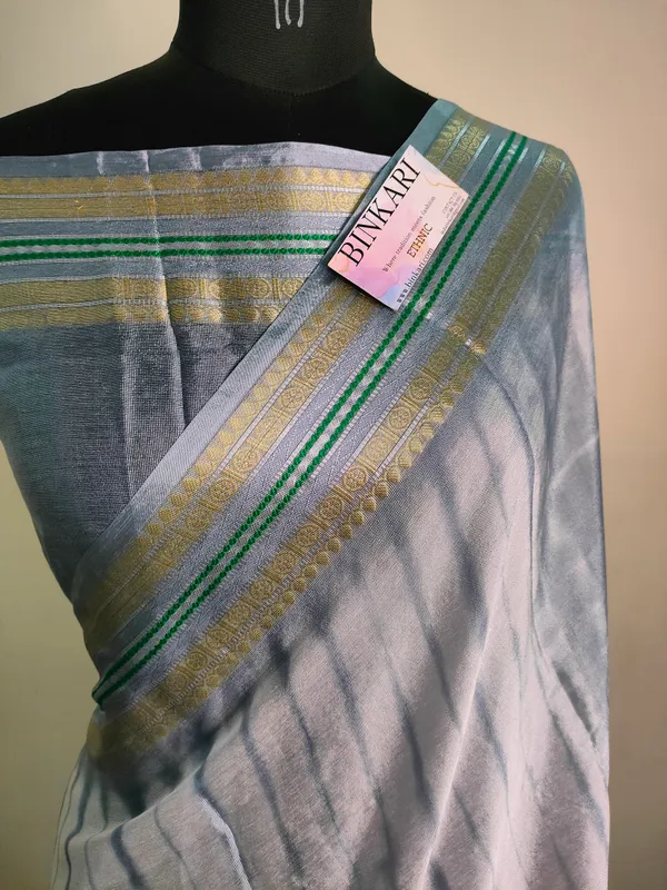 Soft_faux_banarasi_Marble-Dye_saree/_Grey