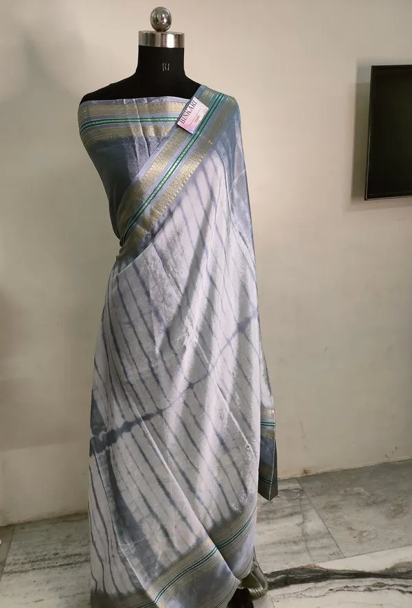 Soft_faux_banarasi_Marble-Dye_saree/_Grey