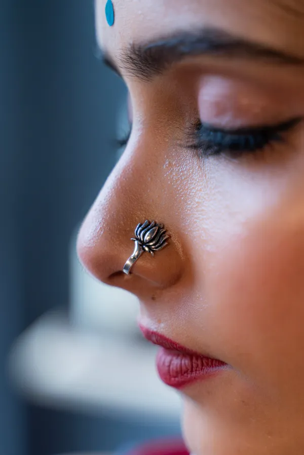Lotus nose ring sales