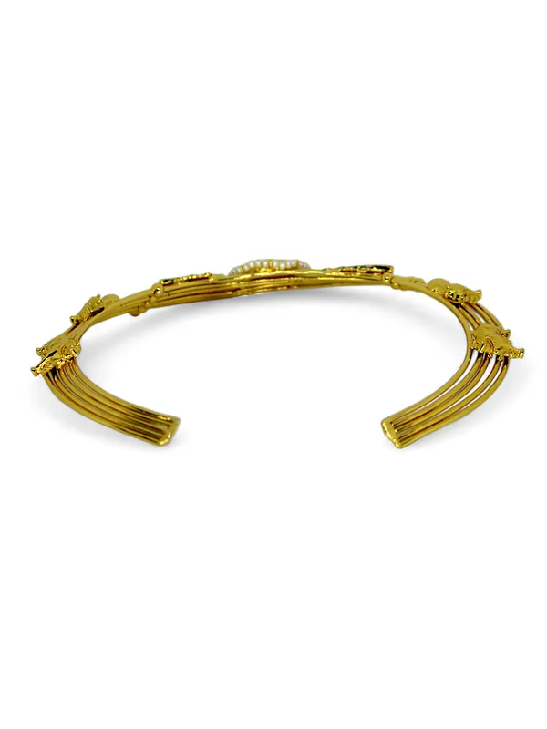 Golden_Rajwada_Neelkamal_Flower_Choker