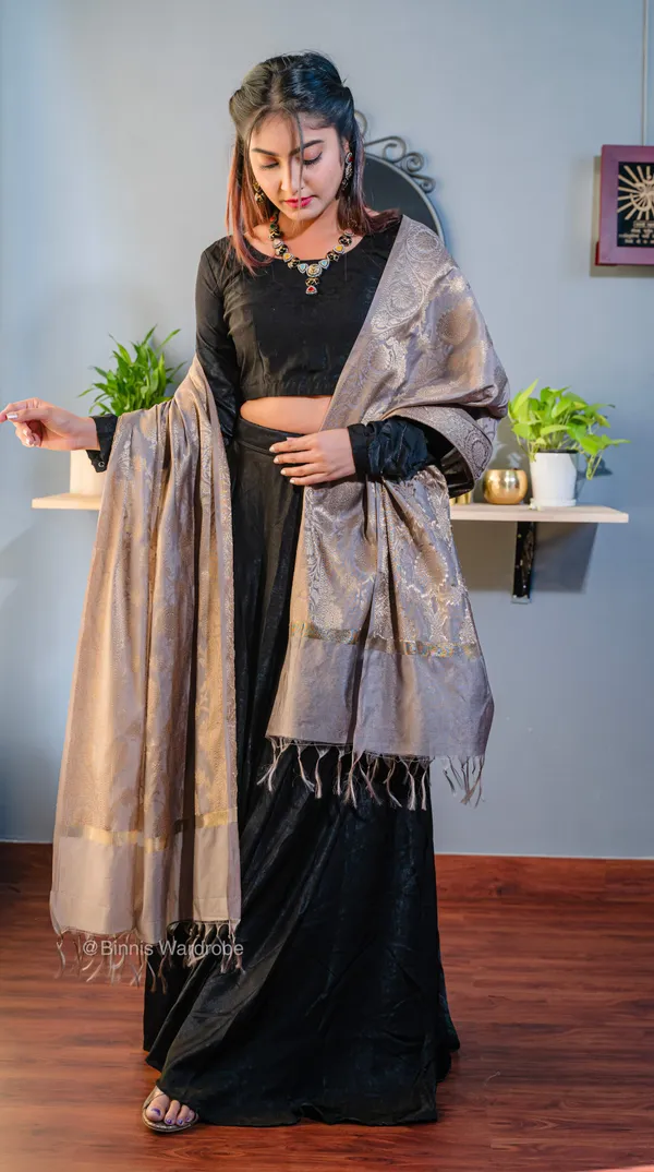 Pure_dupion_silk_Banarasi_handloom_tan_dupatta
