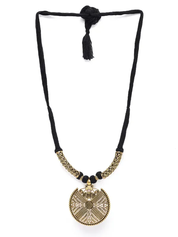 Antique_Gold_Plated_Tassel_Necklace