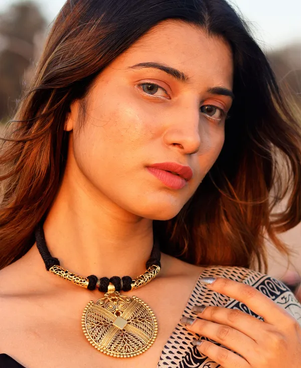 Antique_Gold_Plated_Tassel_Necklace