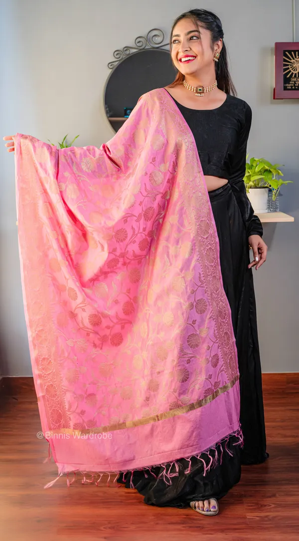 Pure_dupion_silk_Banarasi_handloom_dupatta