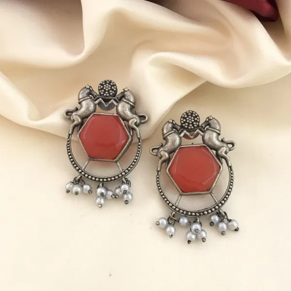 Orange_Camel_look-a-a-like_Earrings