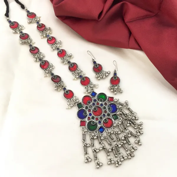 Red_Blue_Stone_Long_Necklace_Set
