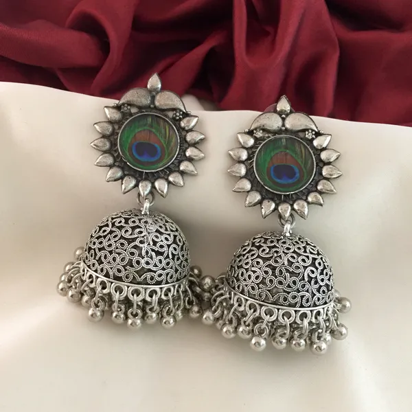 Premium_Peacock_Feather_Style_Jhumka_Earrings