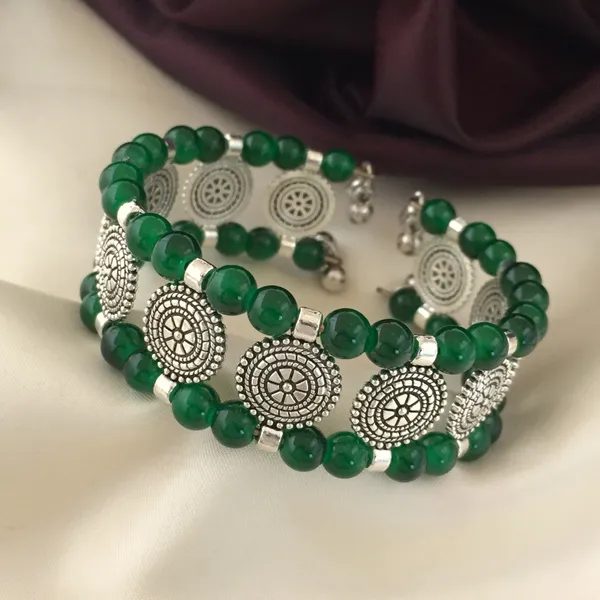 Green_Oxidised_Pearl_Bracelet