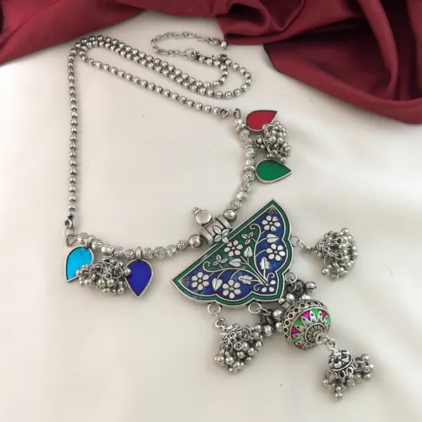 Premium_Oxidised_Meenakari_Long_Necklace