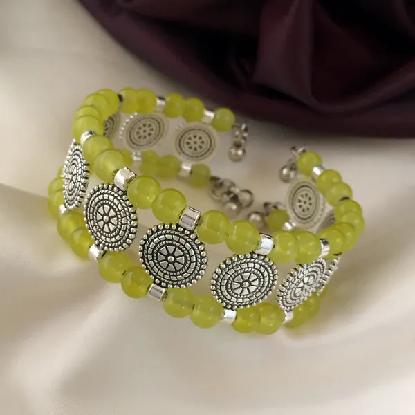 Yellow_Oxidised_Pearl_Bracelet