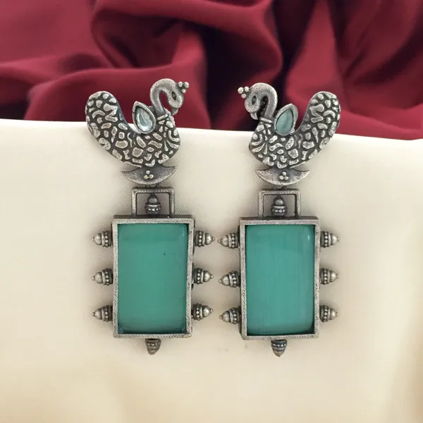 fcity.in - Traditional White Color Peacock Earrings For Women / Fancy  Earrings