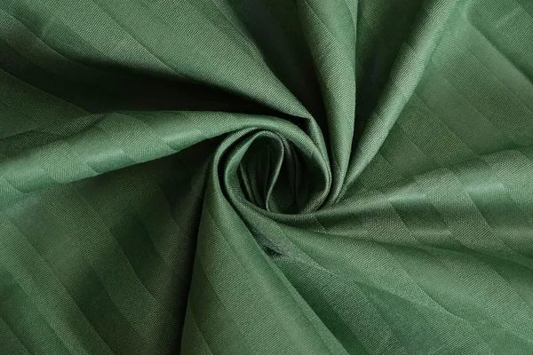 King_Sized_220_TC_Cotton_Satin_Stripes_Flat_Bed_Sheet_with_2_Pillow_Covers_(Super_King_Size)_-_108x108_Inches_-_Green