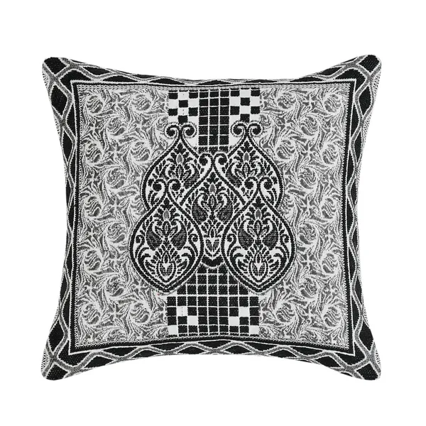 Luxury_Heavy_Decorative_Cushion_Covers_16_x_16_inch_-_Set_of_5pc_-_Black