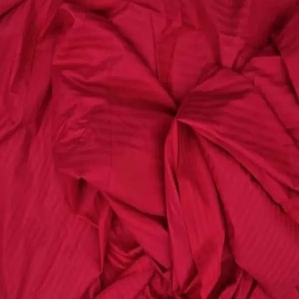 King_Sized_220_TC_Cotton_Satin_Stripes_Flat_Bed_Sheet_with_2_Pillow_Covers_(Super_King_Size)_-_108x108_Inches_-_Maroon