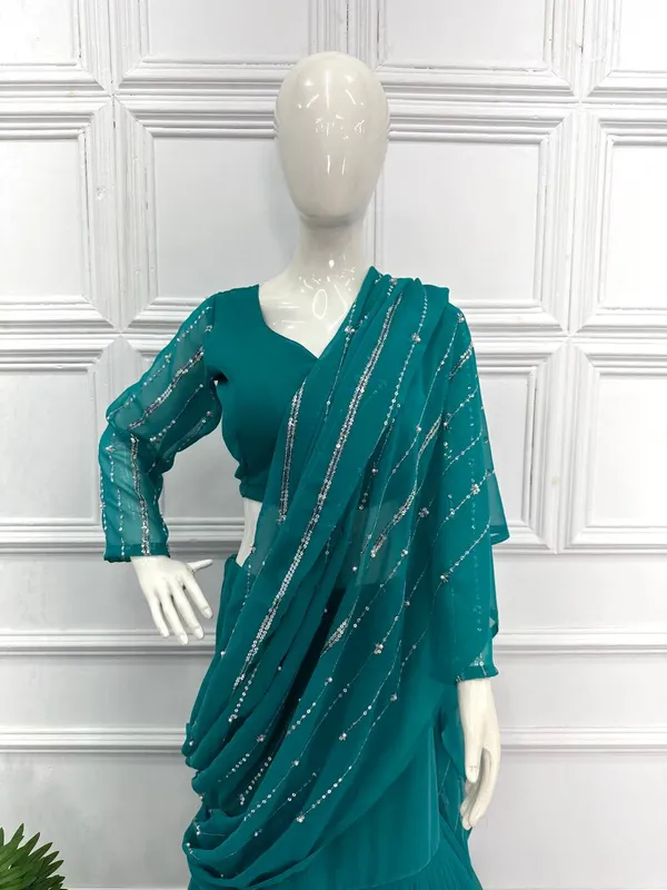 Designer_Sky_Blue_Georgette_Lehenga_Pattern__Saree